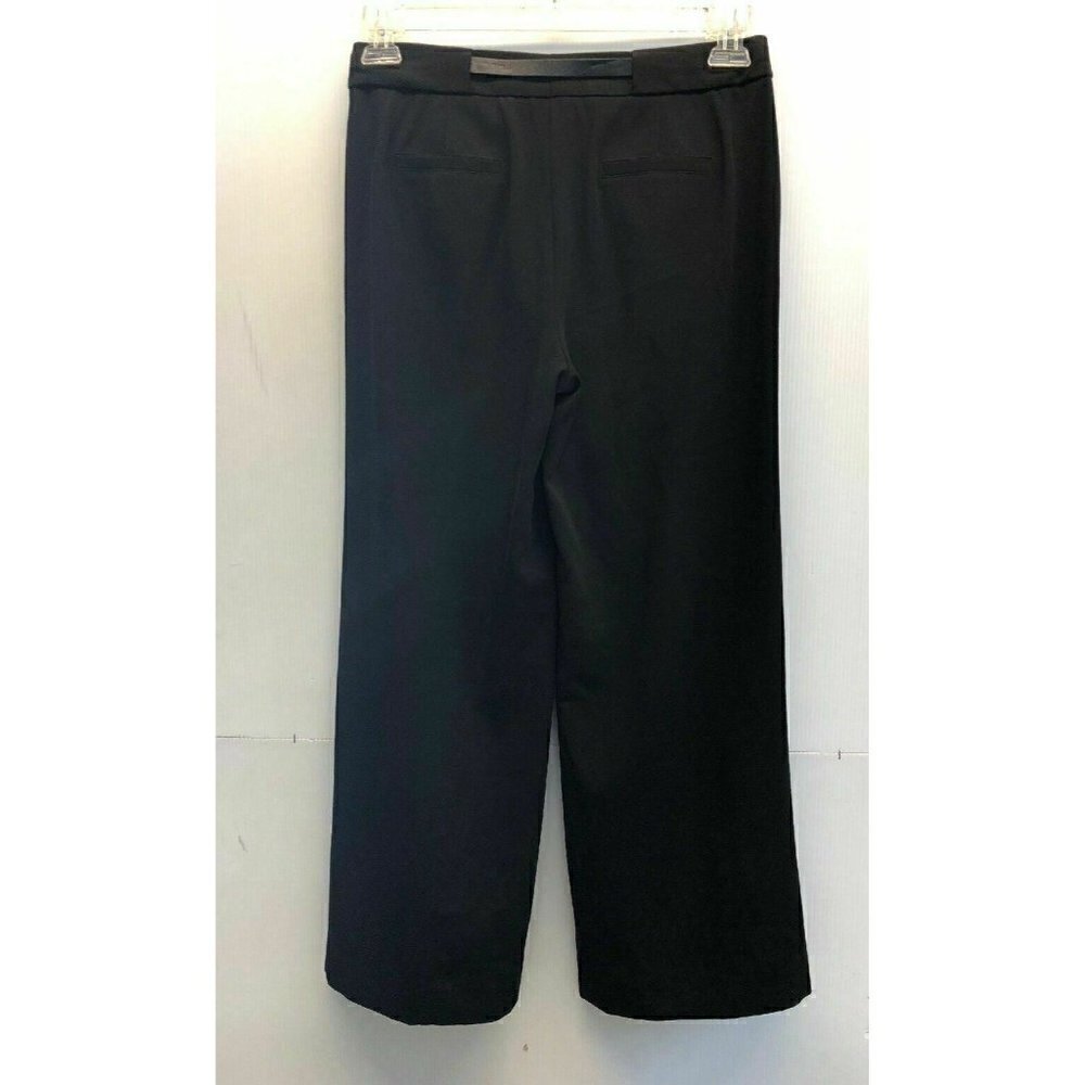 Nordstrom Collection Women's Black Pleated Cropped Wide Leg Pants Size 2 - Picture 7 of 9